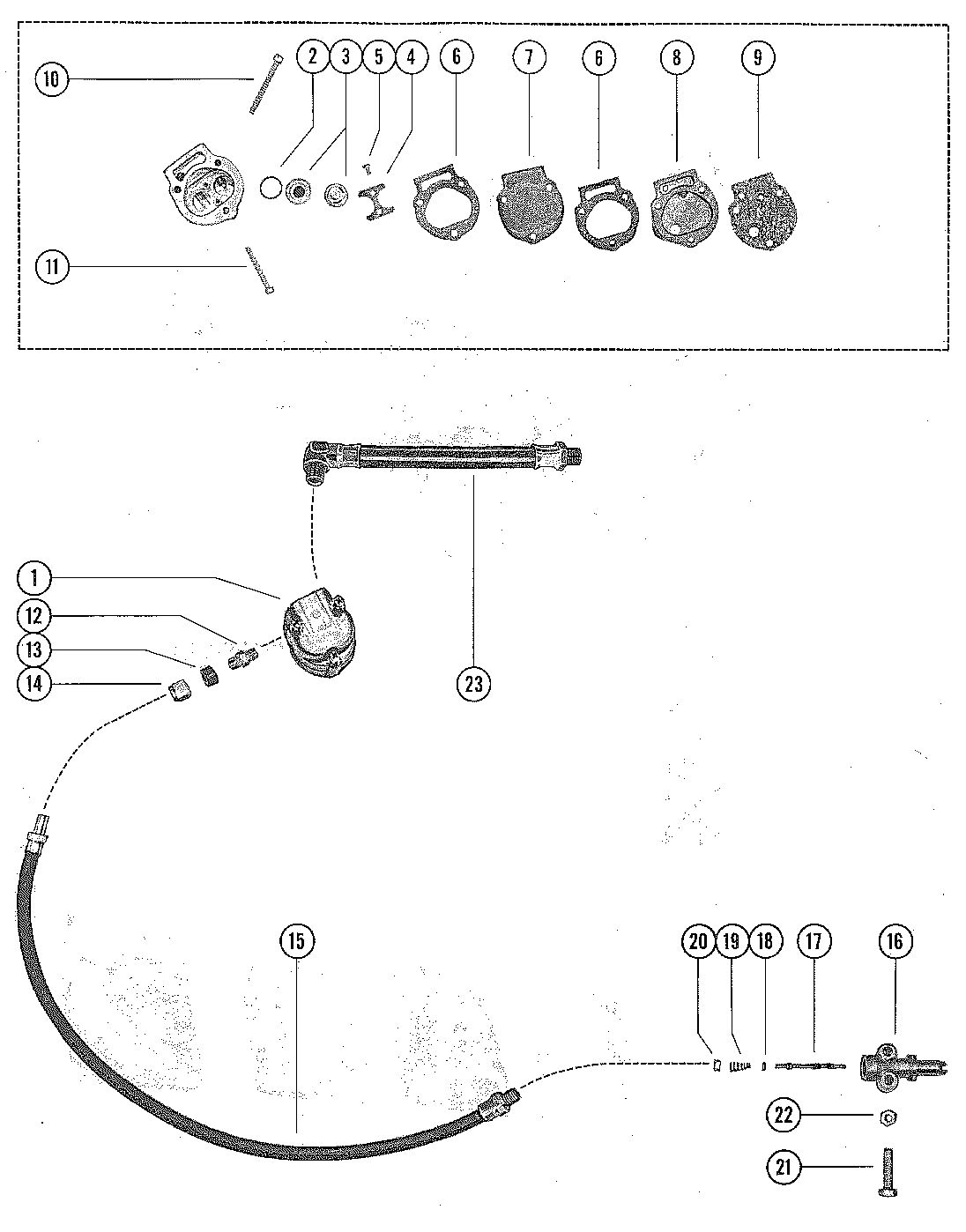 MERCURY MERC 350 FUEL PUMP ASSEMBLY