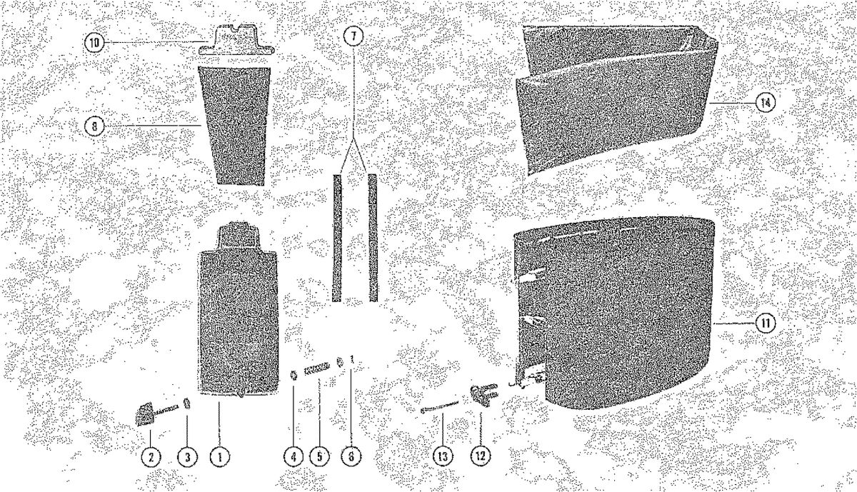 MARINER 115 HORSEPOWER COWLING AND FRONT COVER