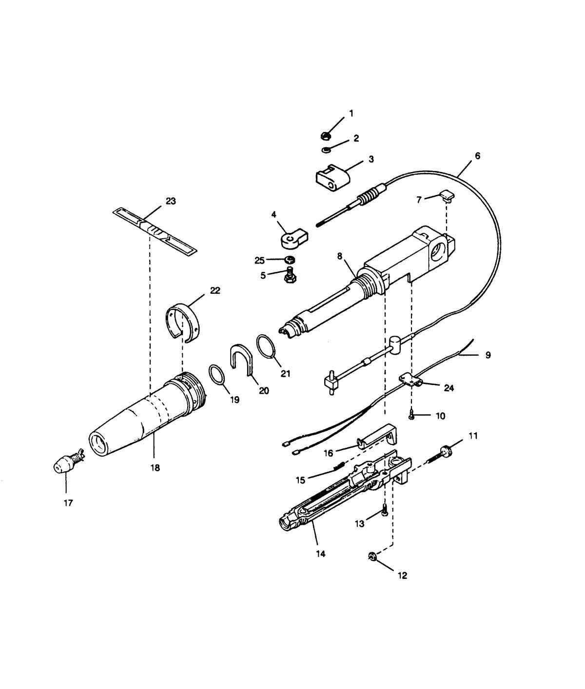 SEARS SEARS 5 H.P. STEERING HANDLE & TWIST GRIP THROTTLE