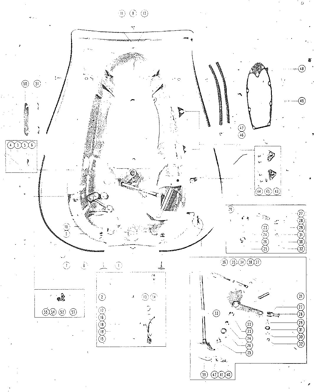 MARK MARK 58, MARK 55A, MARK 58A BOTTOM COWL ASSEMBLY