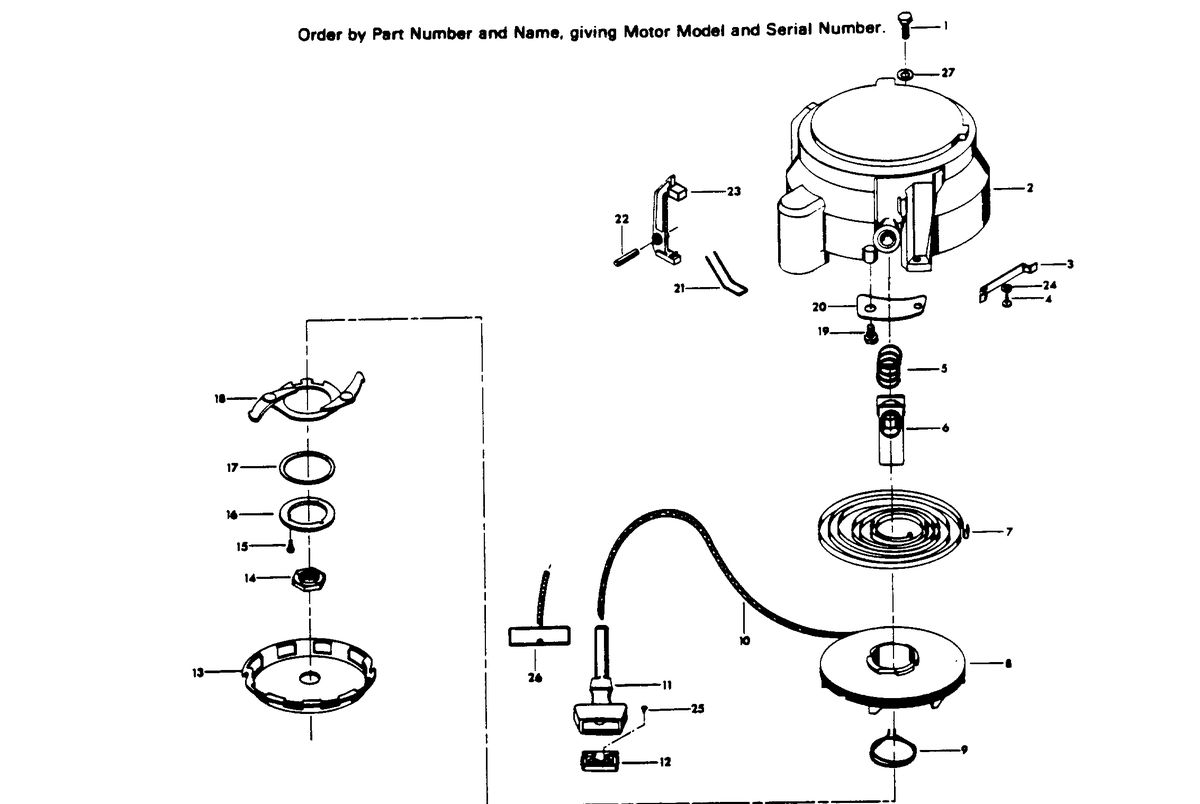 CHRYSLER 30 H.P. HAND STARTER