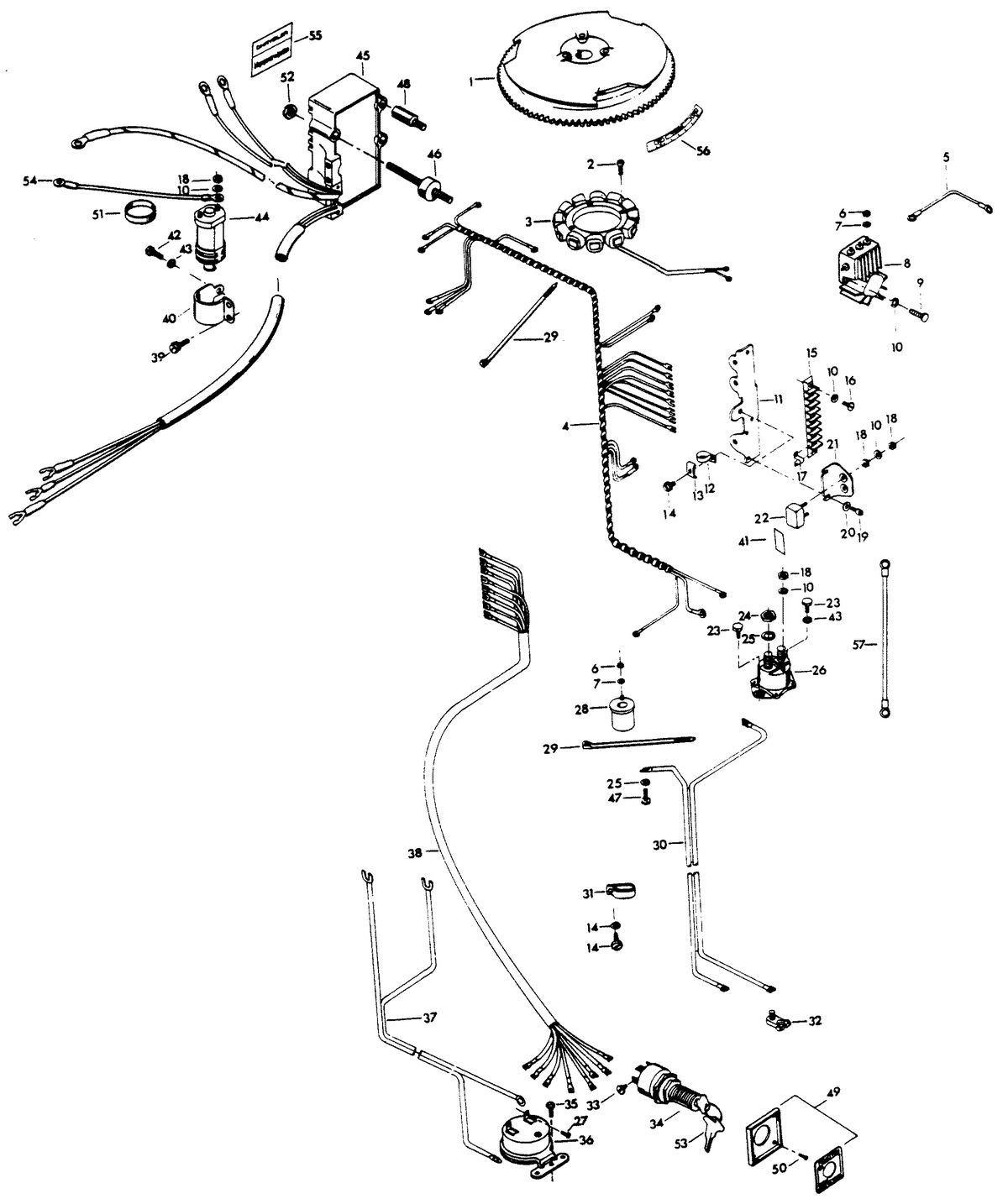 CHRYSLER 100 H.P. ELECTRICAL COMPONENTS