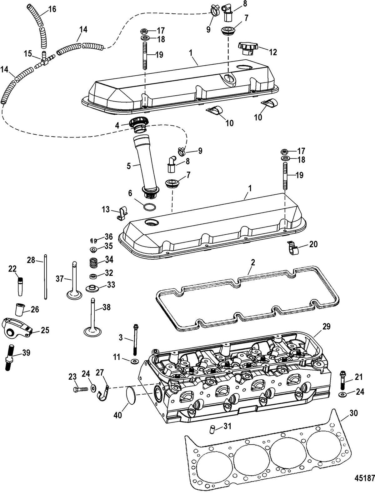 MERCRUISER 8.2L MAG / 8.2L MAG HO Cylinder Head