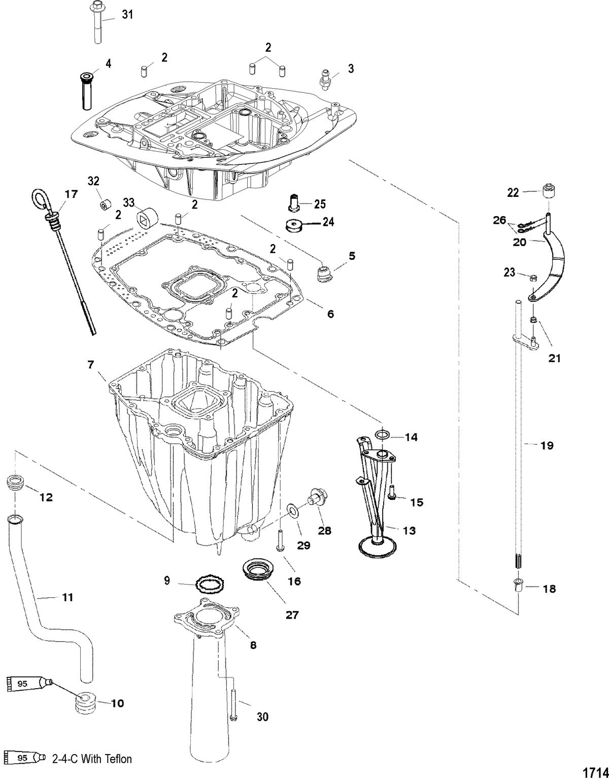 MERCURY/MARINER 75/90 (4-STROKE) Exhaust Plate