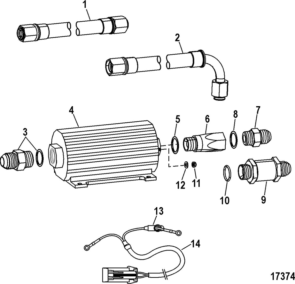 RACE STERNDRIVE 1075 SCI Fuel Pump (Remote)(Design I)