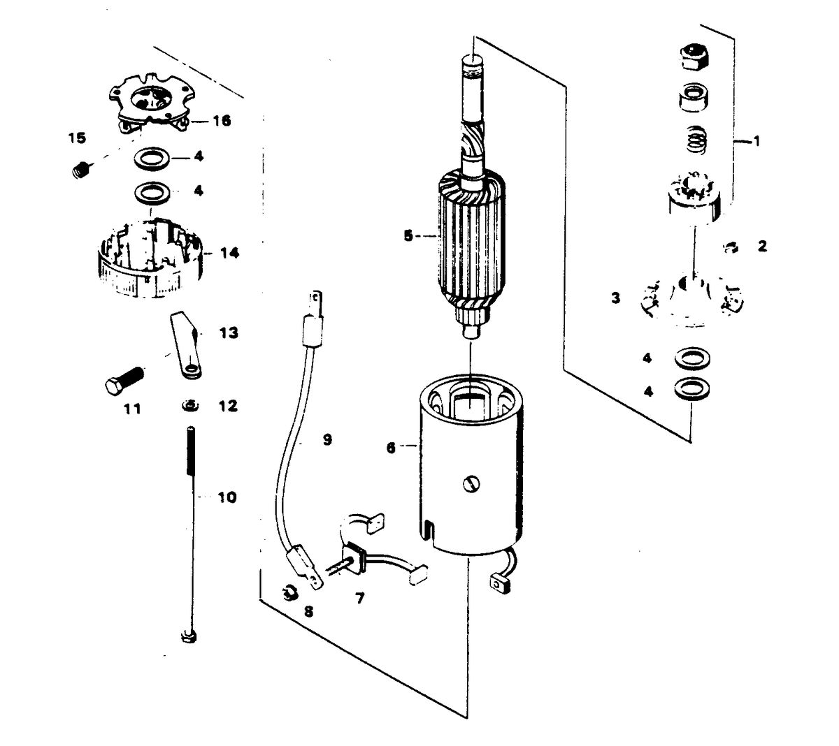 FORCE FORCE 125 H.P. STARTER (PRESTOLITE)