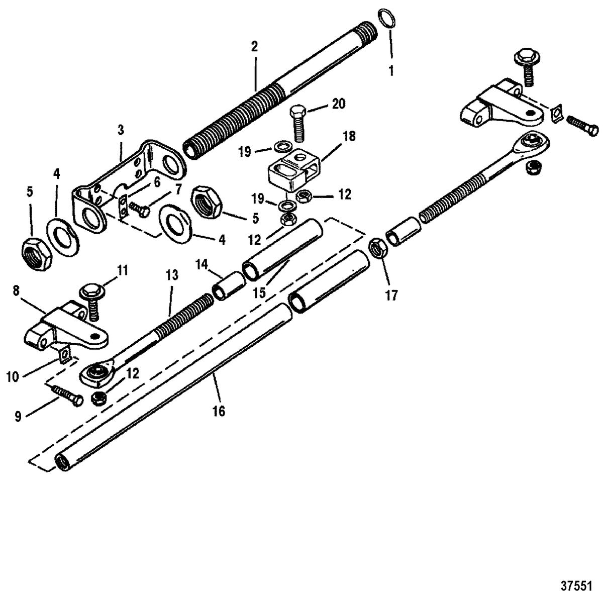 MERCURY/MARINER 150/175/200 (EFI) DUAL ENGINE EXTENSION KIT