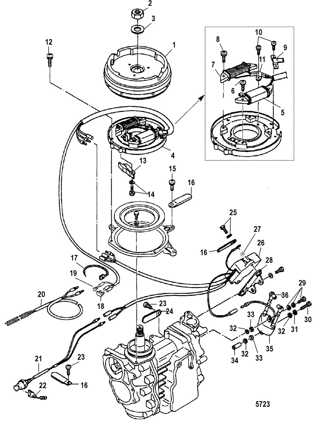 MERCURY/MARINER 15/18 HP (2 CYLINDER) INTERNATIONAL Electrical