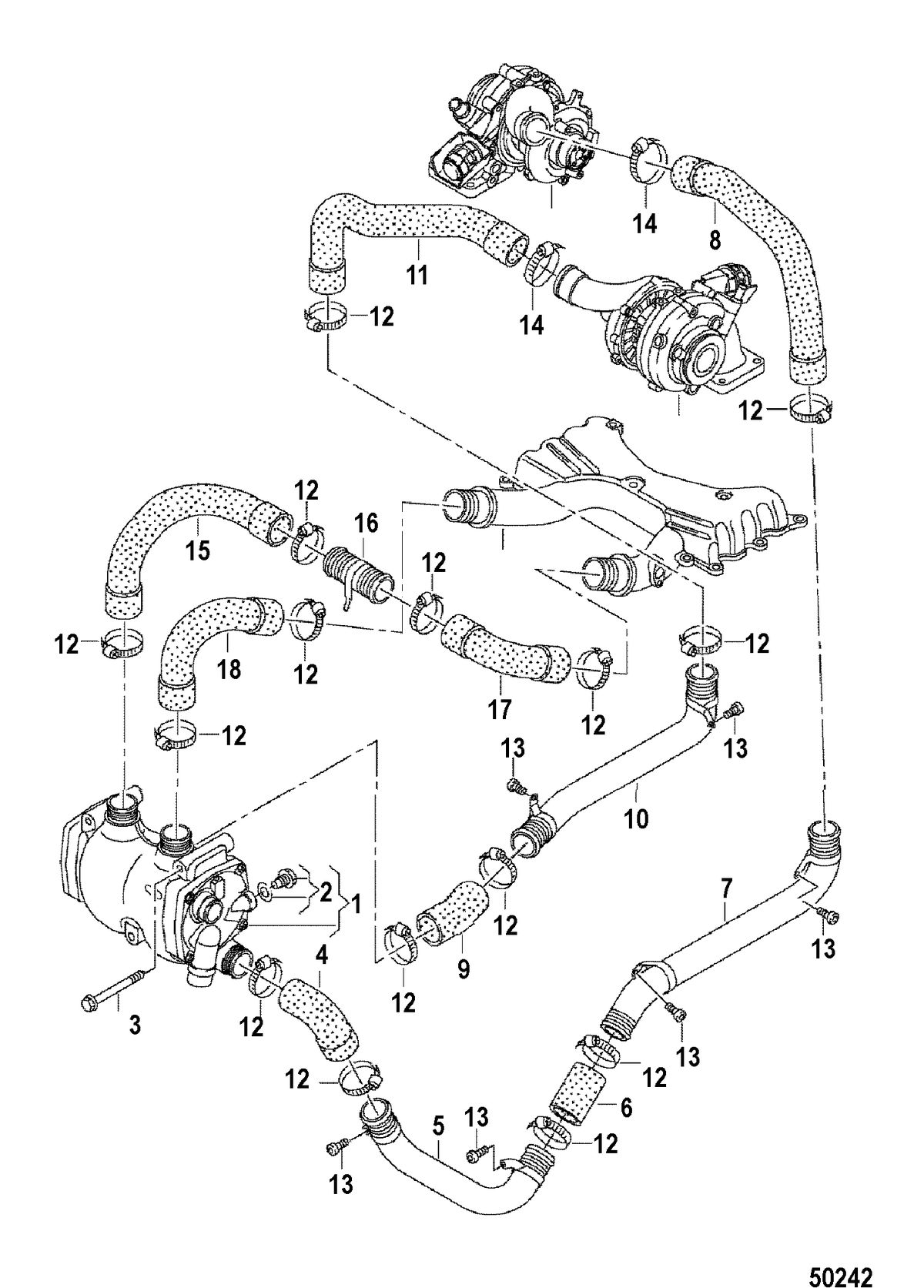 MERCRUISER VW TDI 4.2L CHARGE AIR COOLER