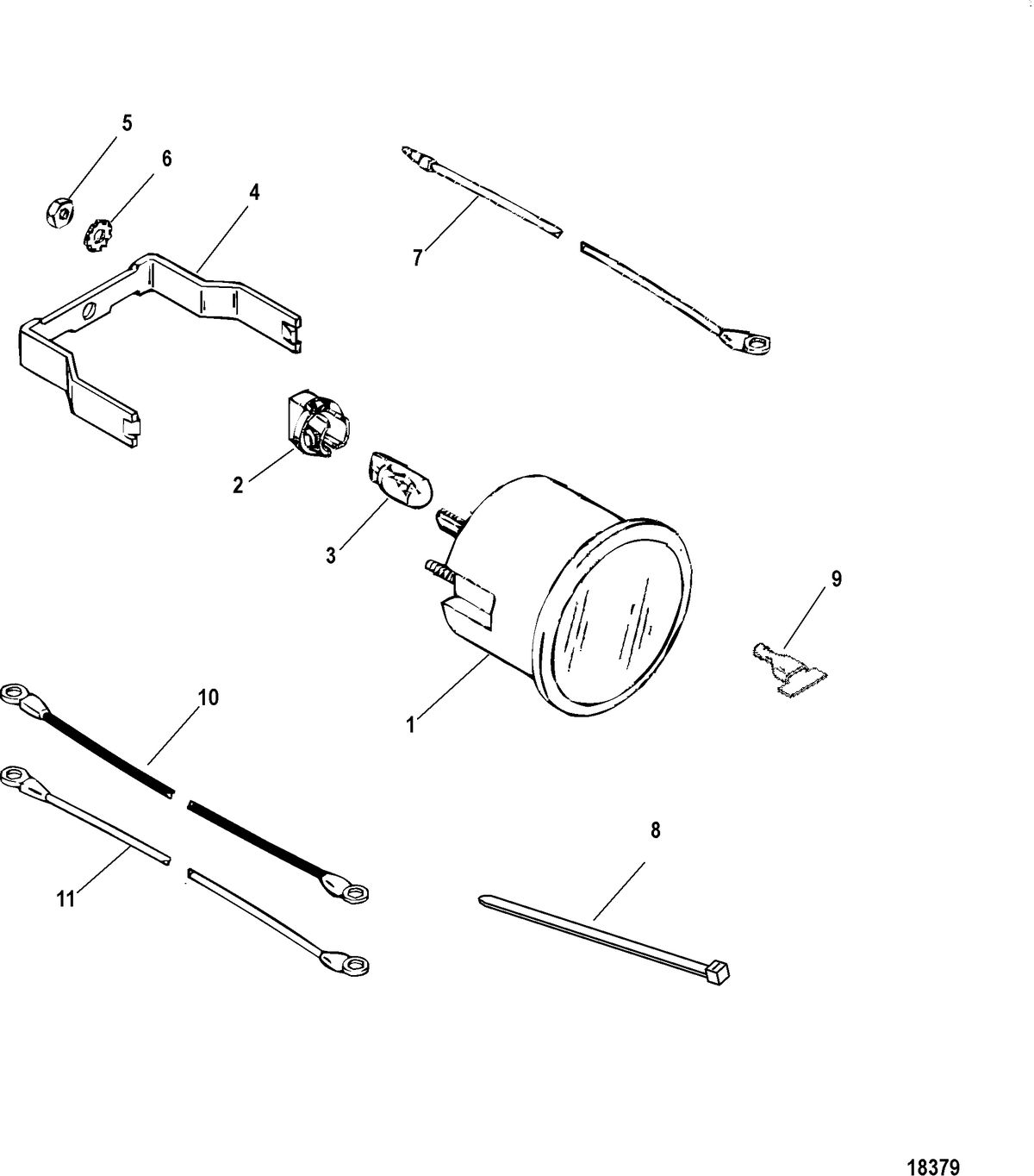 ACCESSORIES INSTRUMENTATION-GAUGES AND COMPONENTS Gauge and Mounting Hardware, Water Temperature (Diesel)