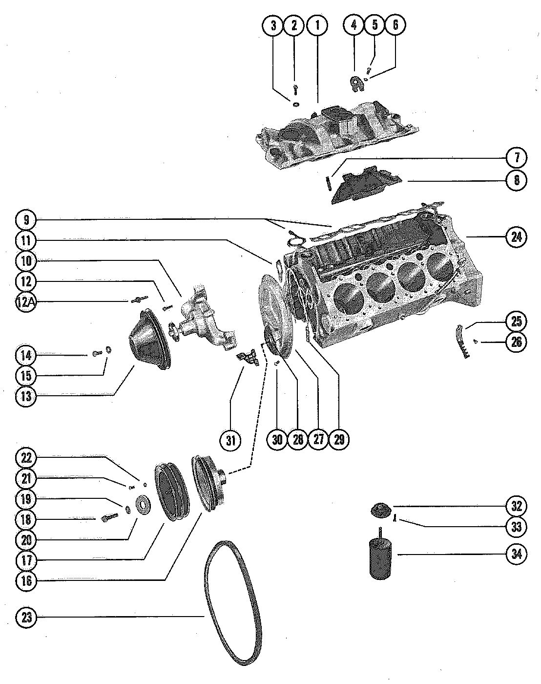 MERCRUISER 250 ENGINE INTAKE MANIFOLD AND GASKET SETS