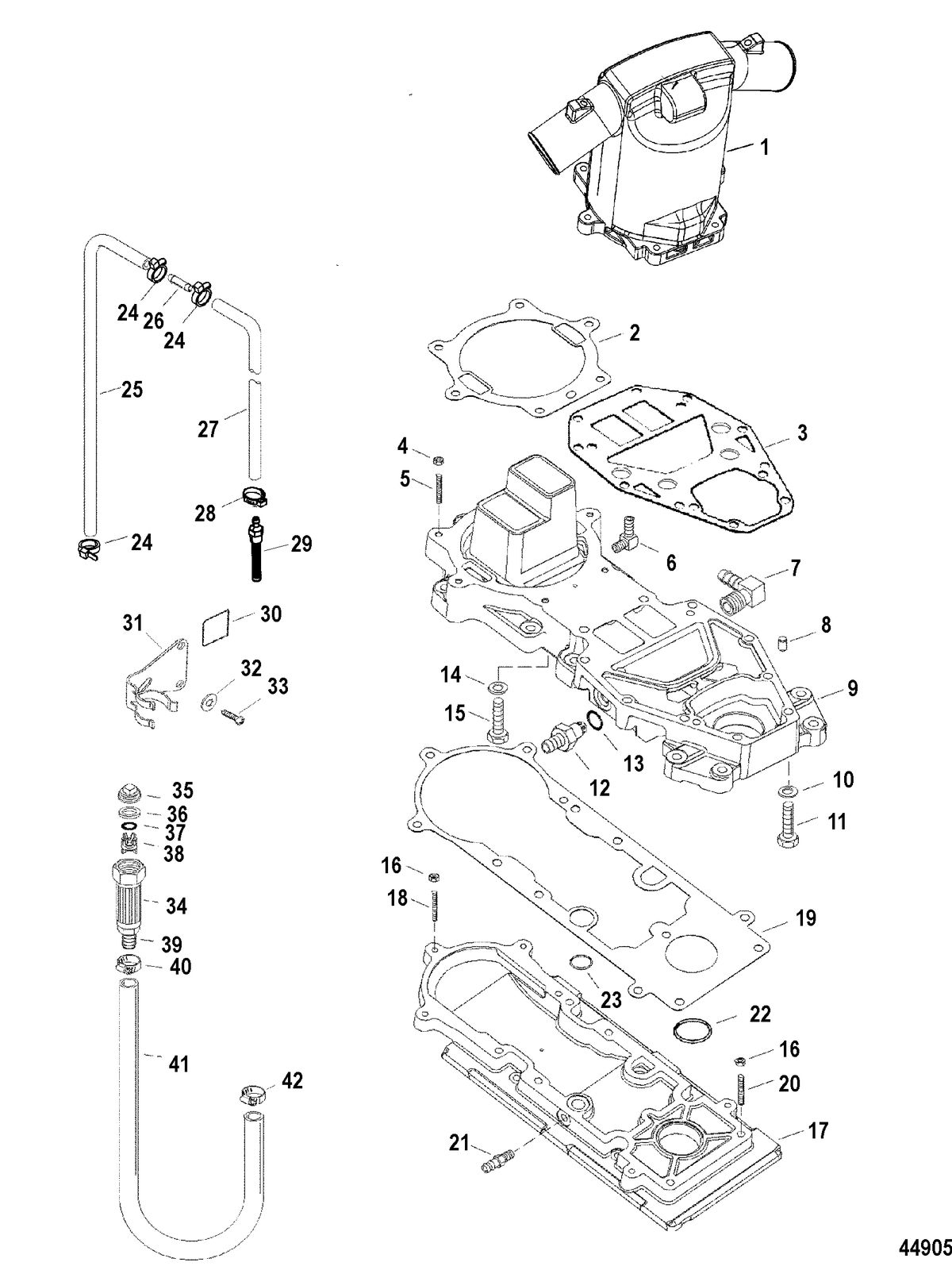 SPORTJET 200 DFI JET DRIVE Expansion Chamber And Adapter Plates