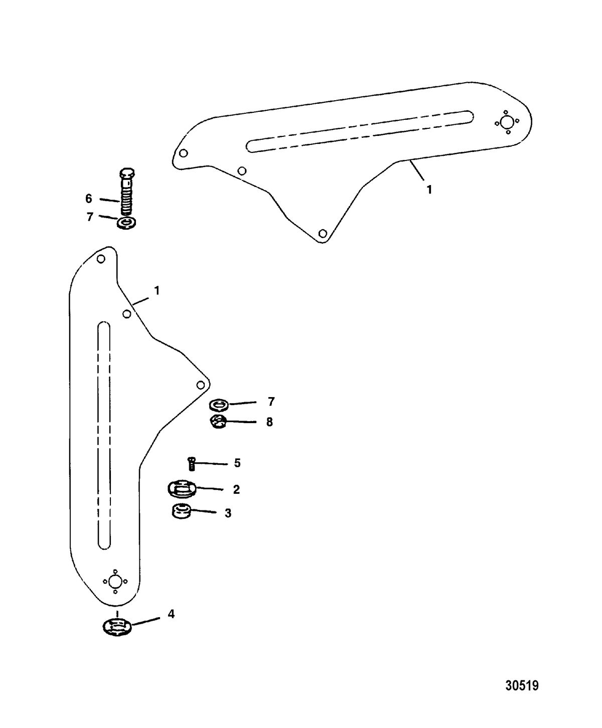 RACE OUTBOARD SST 120 S2000 CARB STEERING PLATE