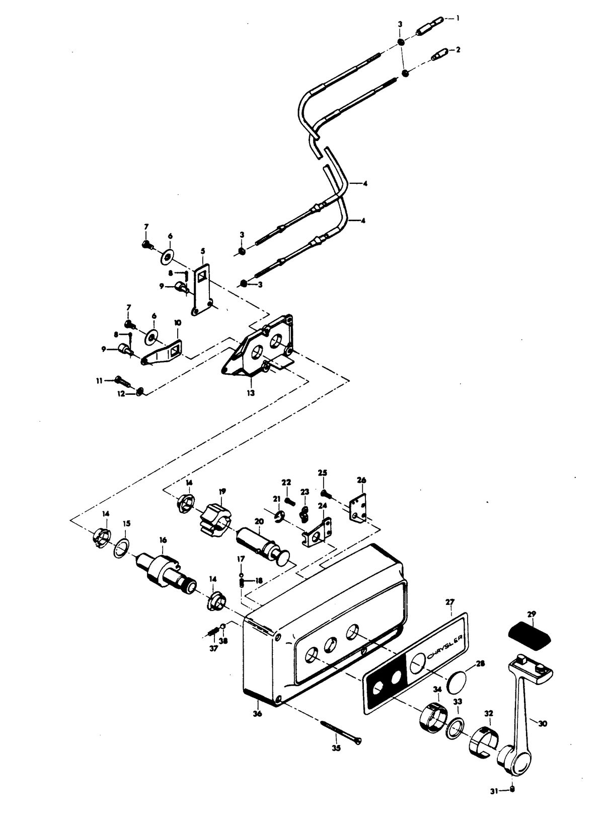 CHRYSLER 65 H.P. REMOTE CONTROL
