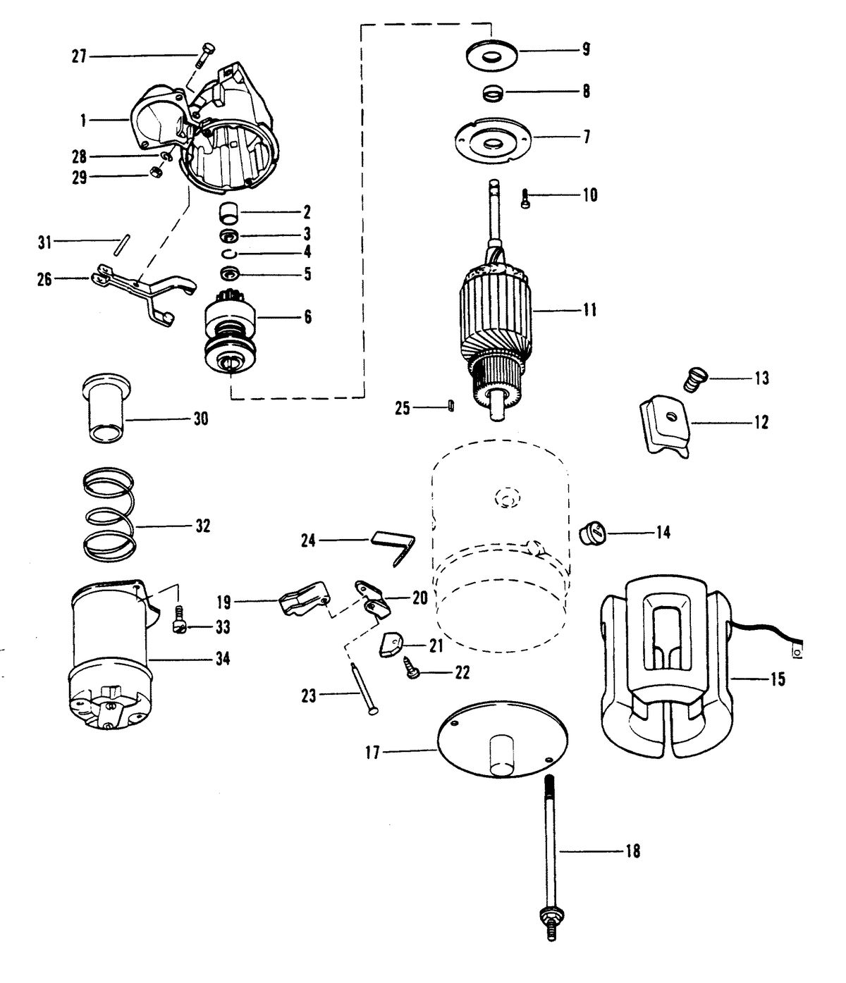 MERCRUISER 8.2L W/HURTH INBOARD GEN V STARTER MOTOR