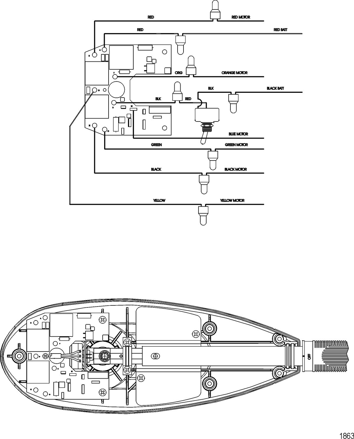 TROLLING MOTOR MOTORGUIDE SALT WATER SERIES Wire Diagram(Model SW82HTV)