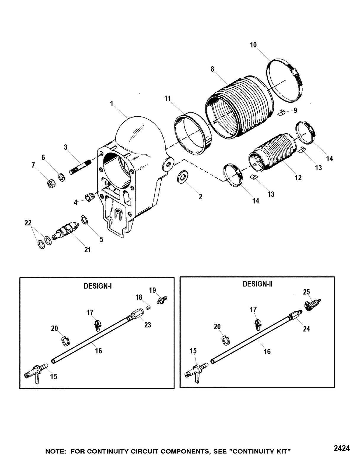 MERCRUISER BRAVO-I XR/XZ STERNDRIVE AND TRANSOM ASSEMBLY Bell Housing(Magnum Series Transom)