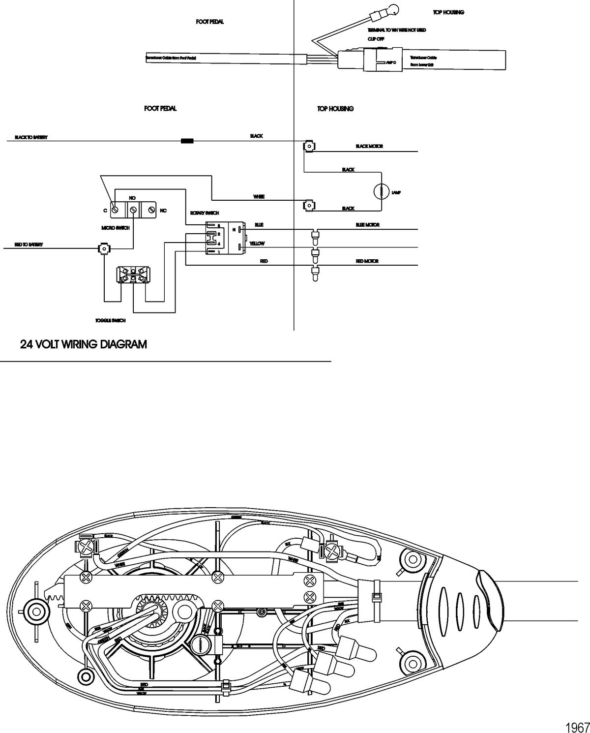 TROLLING MOTOR MOTORGUIDE FRESH WATER SERIES Wire Diagram(Model FW71PFB)