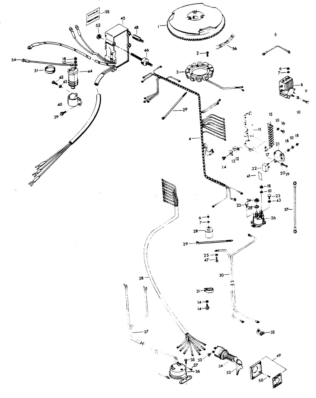 CHRYSLER 115 H.P. ELECTRICAL COMPONENTS