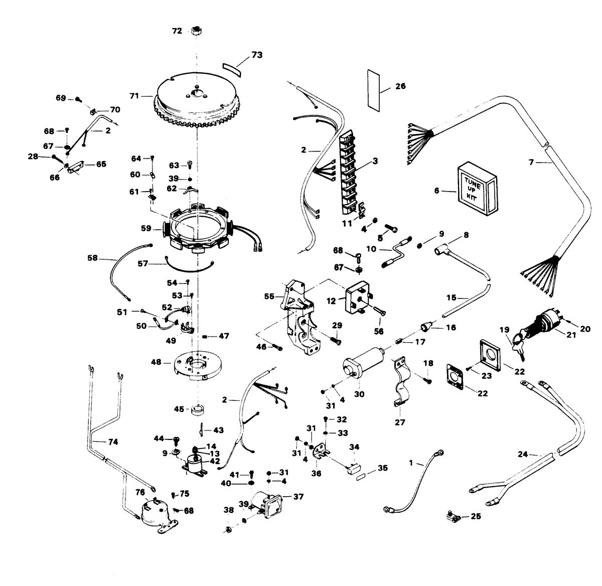 FORCE FORCE 50 H.P. ALTERNATOR AND ELECTRICAL COMPONENTS