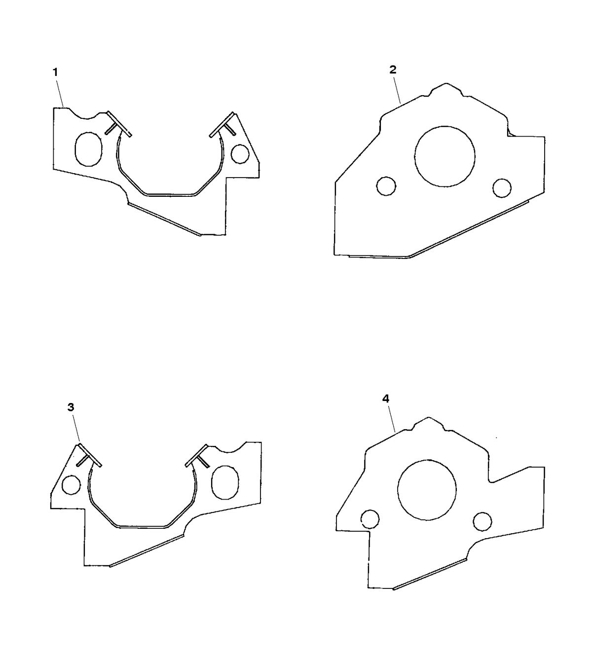 RACE STERNDRIVE 500 H.P. 8.2L (502 CI) ENGINE MOUNT PLATES