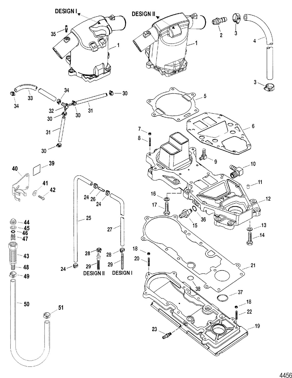 SPORTJET 210 CARB JET DRIVE Expansion Chamber And Adaptor Plates
