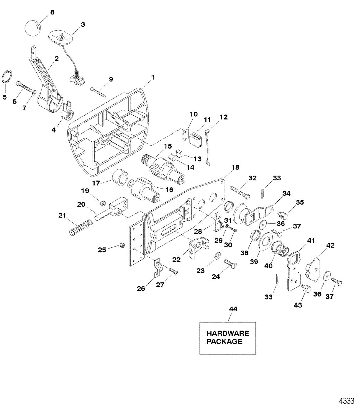 SPORTJET 200 DFI JET DRIVE Remote Control Assembly(802755)