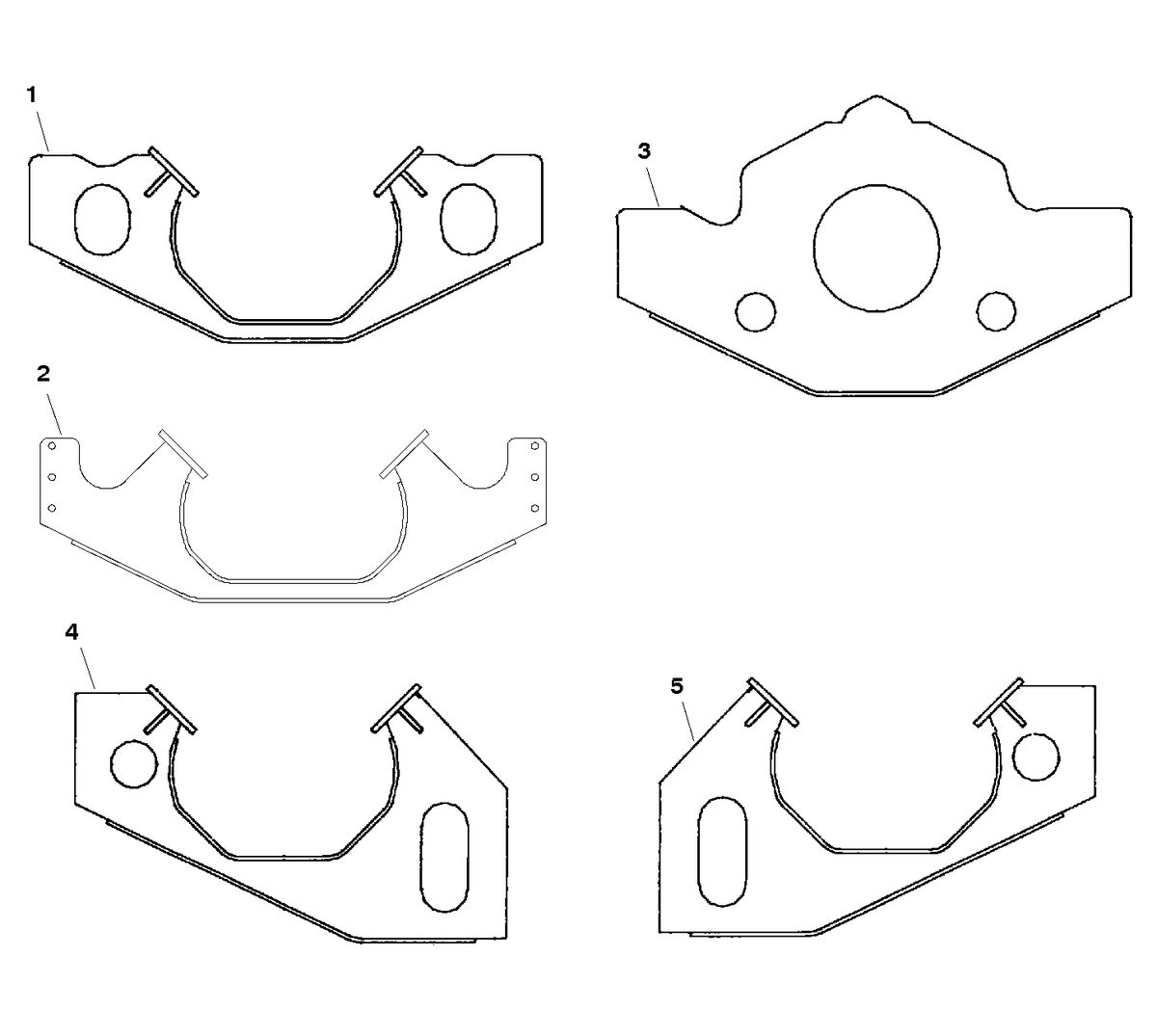 MERCRUISER 800 SC ENGINE MOUNT PLATES-ENGINE