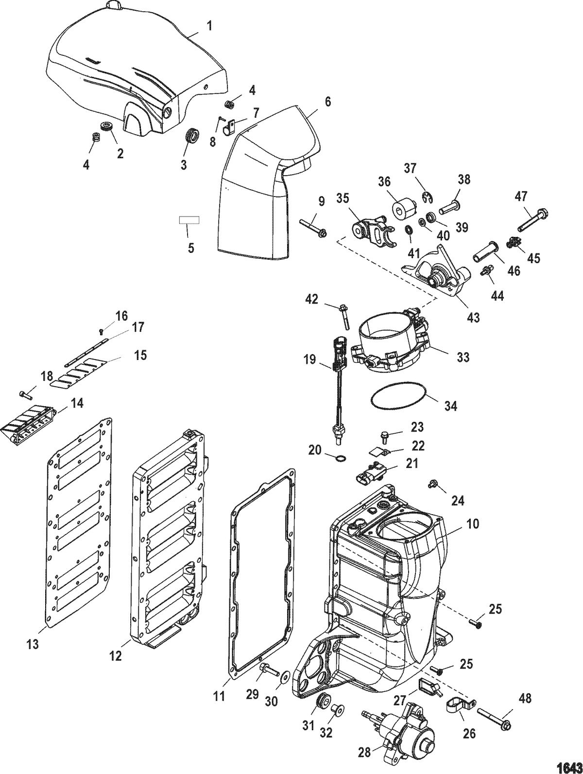 RACE OUTBOARD 250 XS(3.0L DFI) Air Handler