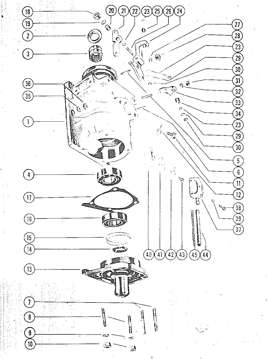 MARK KH7, MARK 15, MARK 20 CRANKCASE ASSEMBLY
