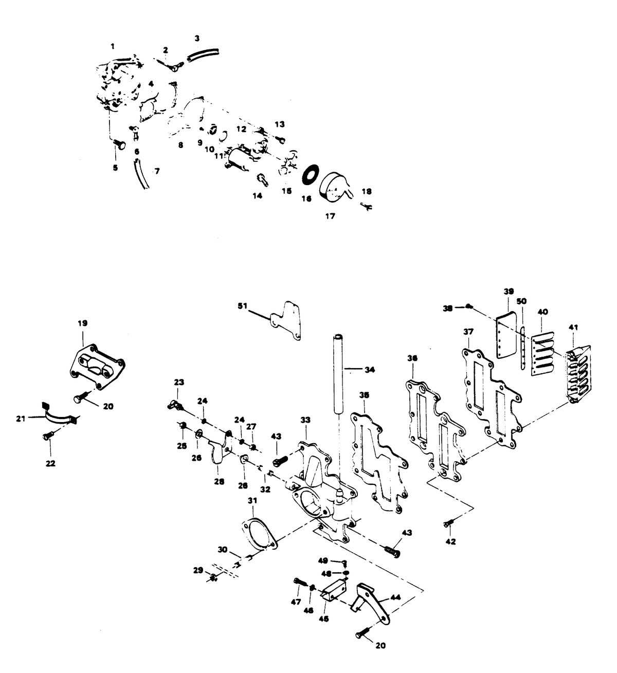 FORCE FORCE 125 H.P. FUEL PUMP AND REED PLATE