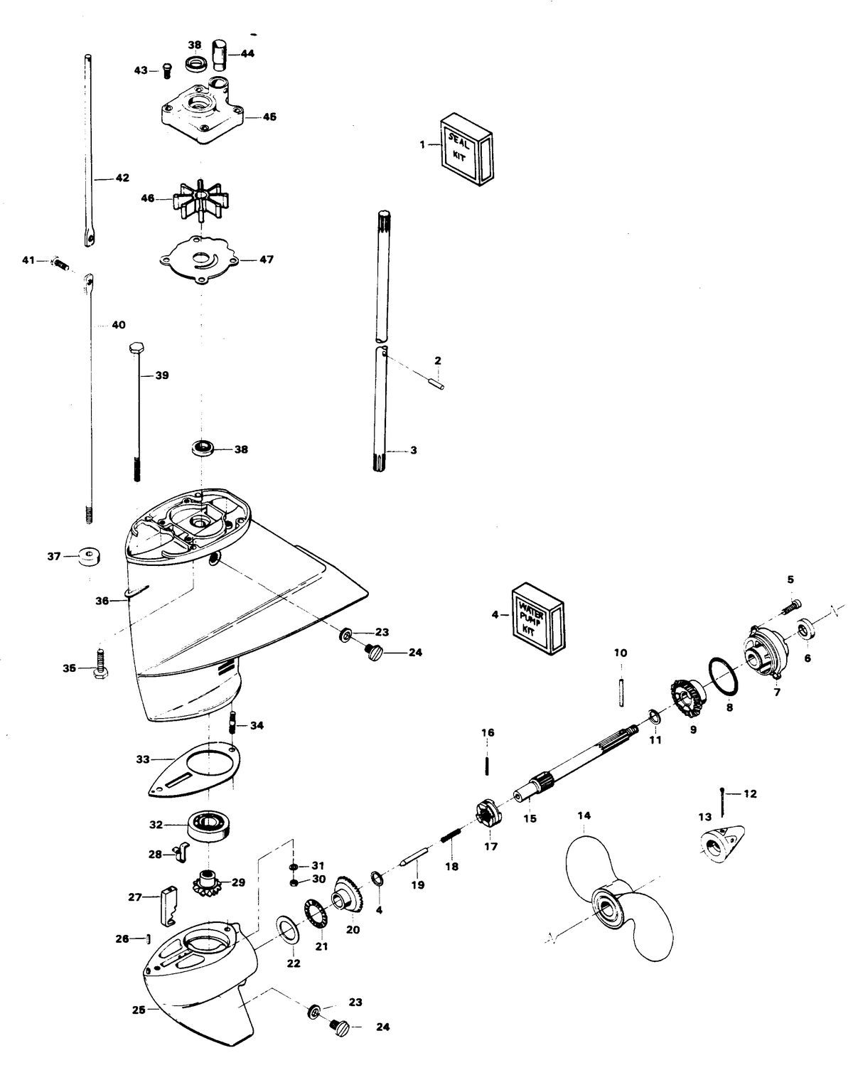 CHRYSLER 15 HP GEAR HOUSING