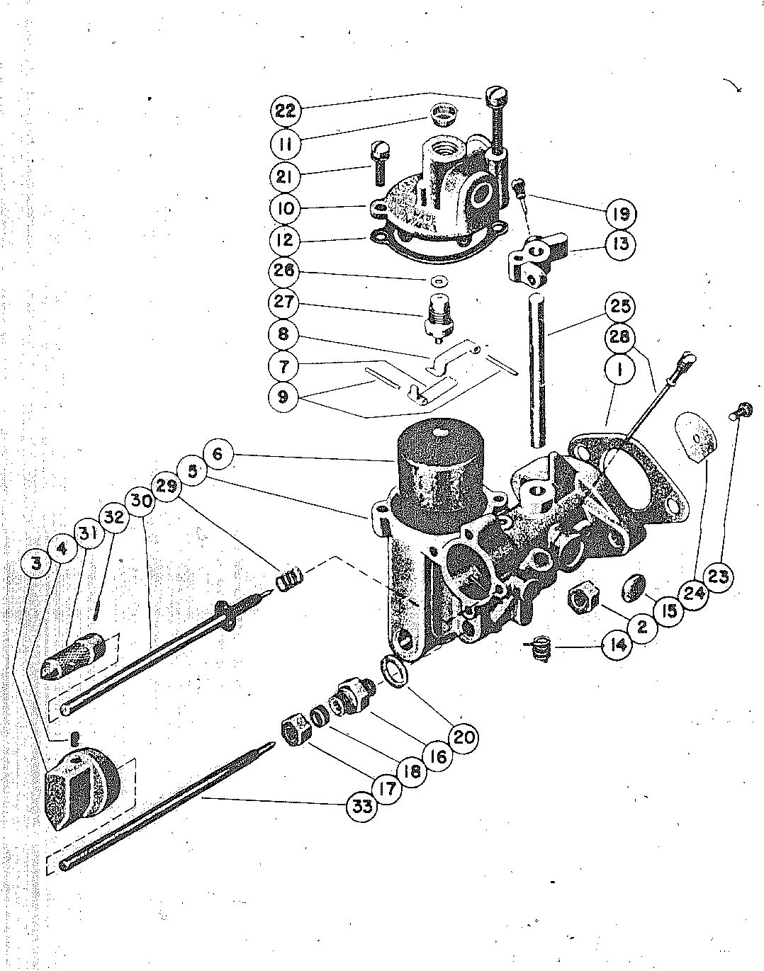 MARK KF9, KG9, MARK 40 CARBURETOR ASSEMBLY