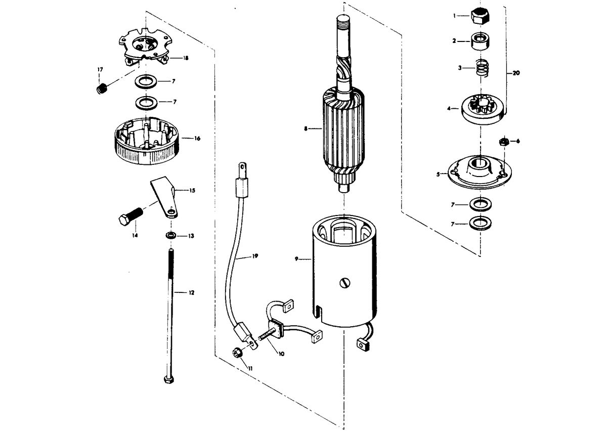 CHRYSLER 85 H.P. STARTER