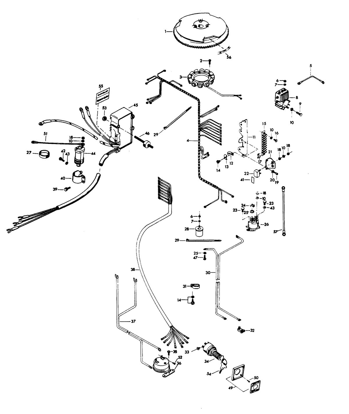 CHRYSLER 75 H.P. ELECTRICAL COMPONENTS