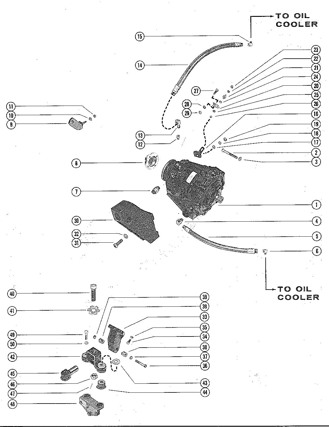MERCRUISER 390 ENGINE TRANSMISSION ASSEMBLY
