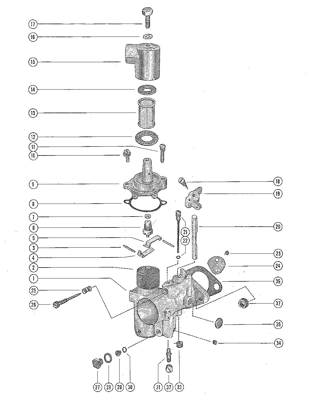 MERCURY MERC 500 CARBURETOR ASSEMBLY