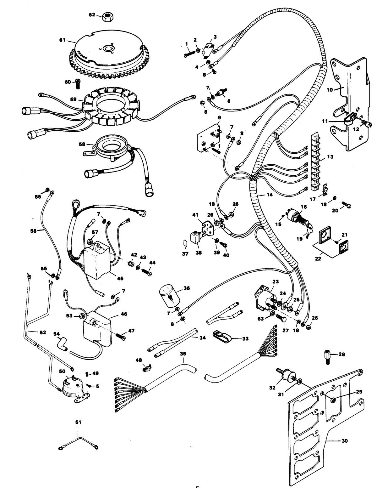 CHRYSLER 125 H.P. ELECTRICAL COMPONENTS