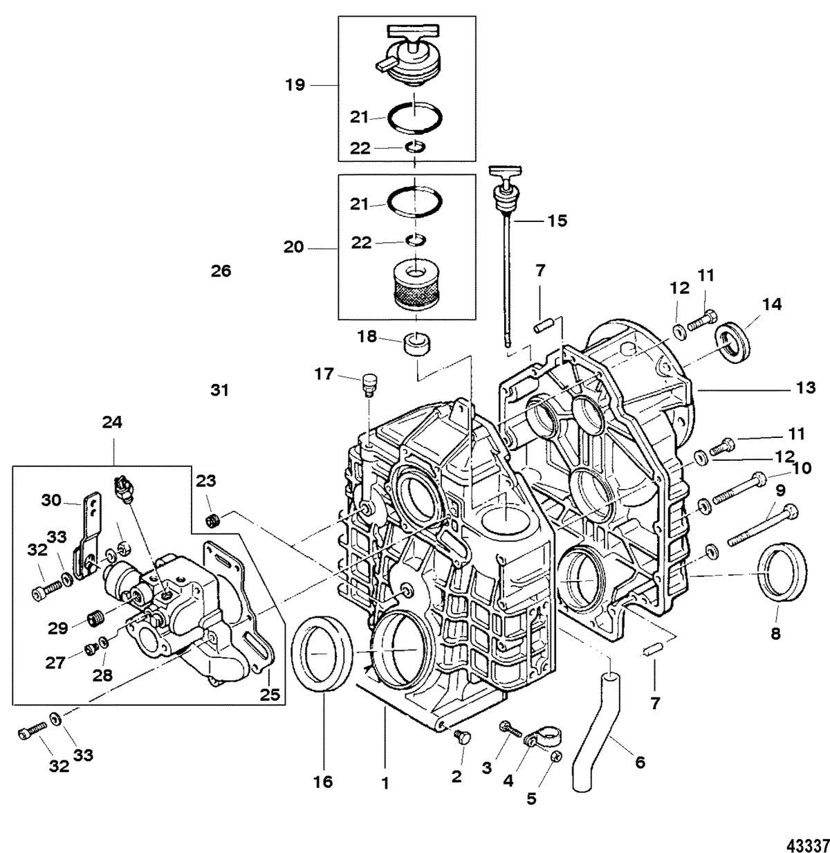 MERCRUISER D4.2L/220 IDI DIESEL Transmission(V-Drive)(Inboard) Page 1 of 2