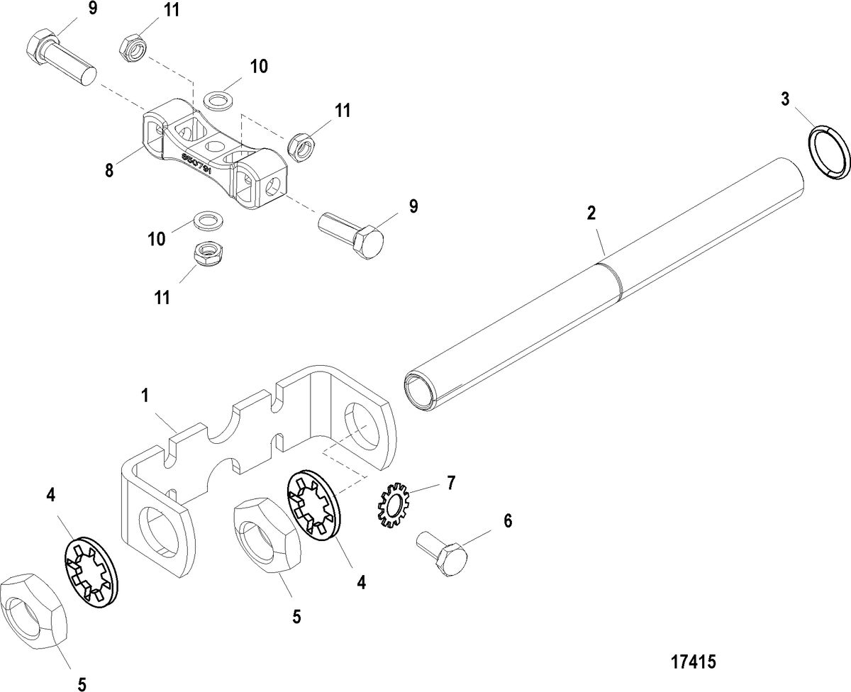 ACCESSORIES STEERING SYSTEMS AND COMPONENTS Steering Kit(92876A8)