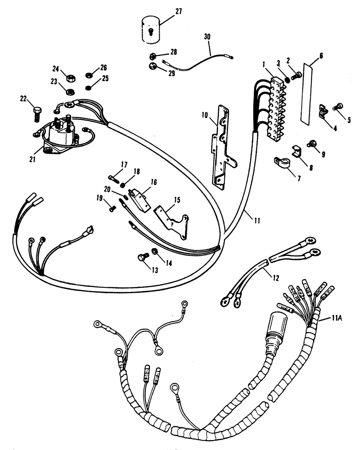 FORCE 120 H.P. ELECTRICAL COMPONENTS