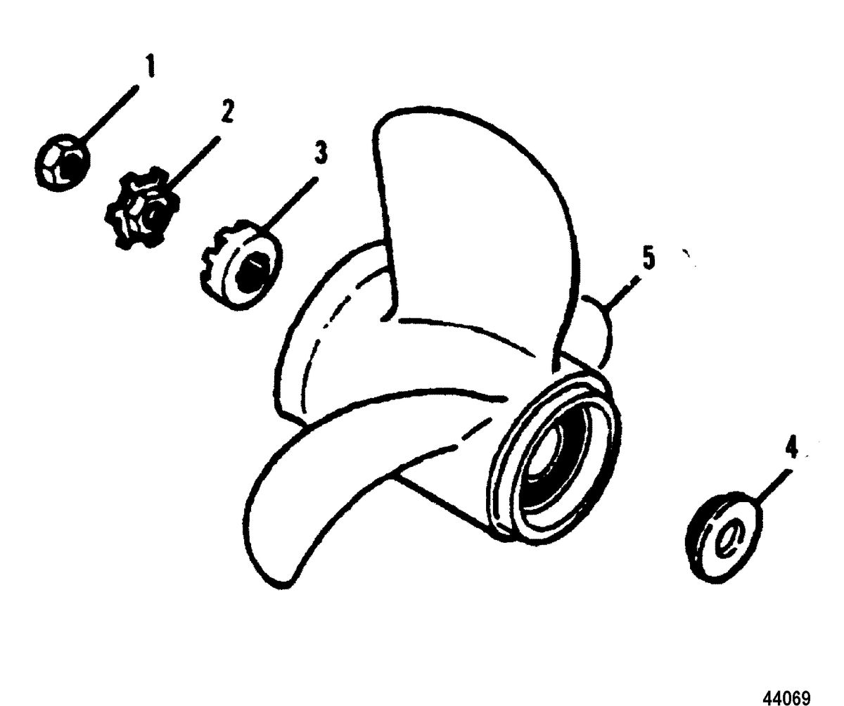 FORCE 90 HP FORCE Propeller-Flared Hub