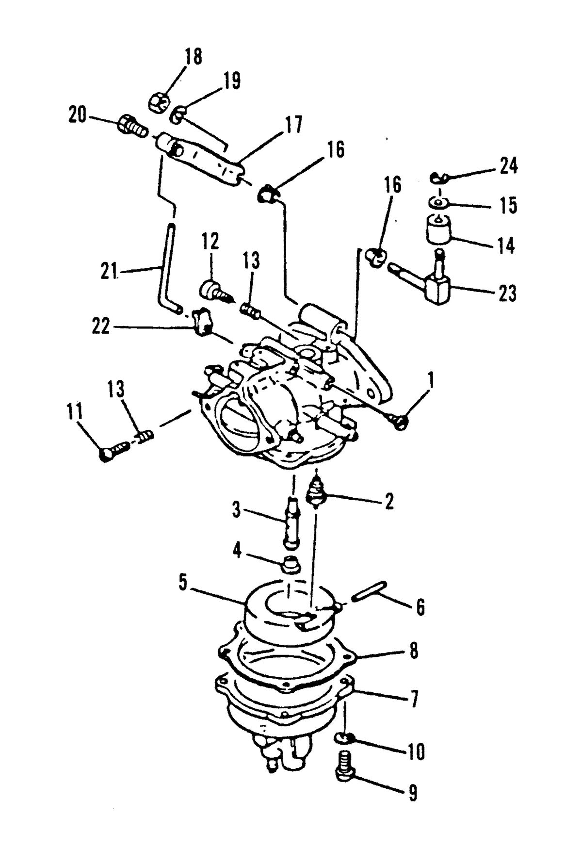 MARINER MARINER 25 CARBURETOR