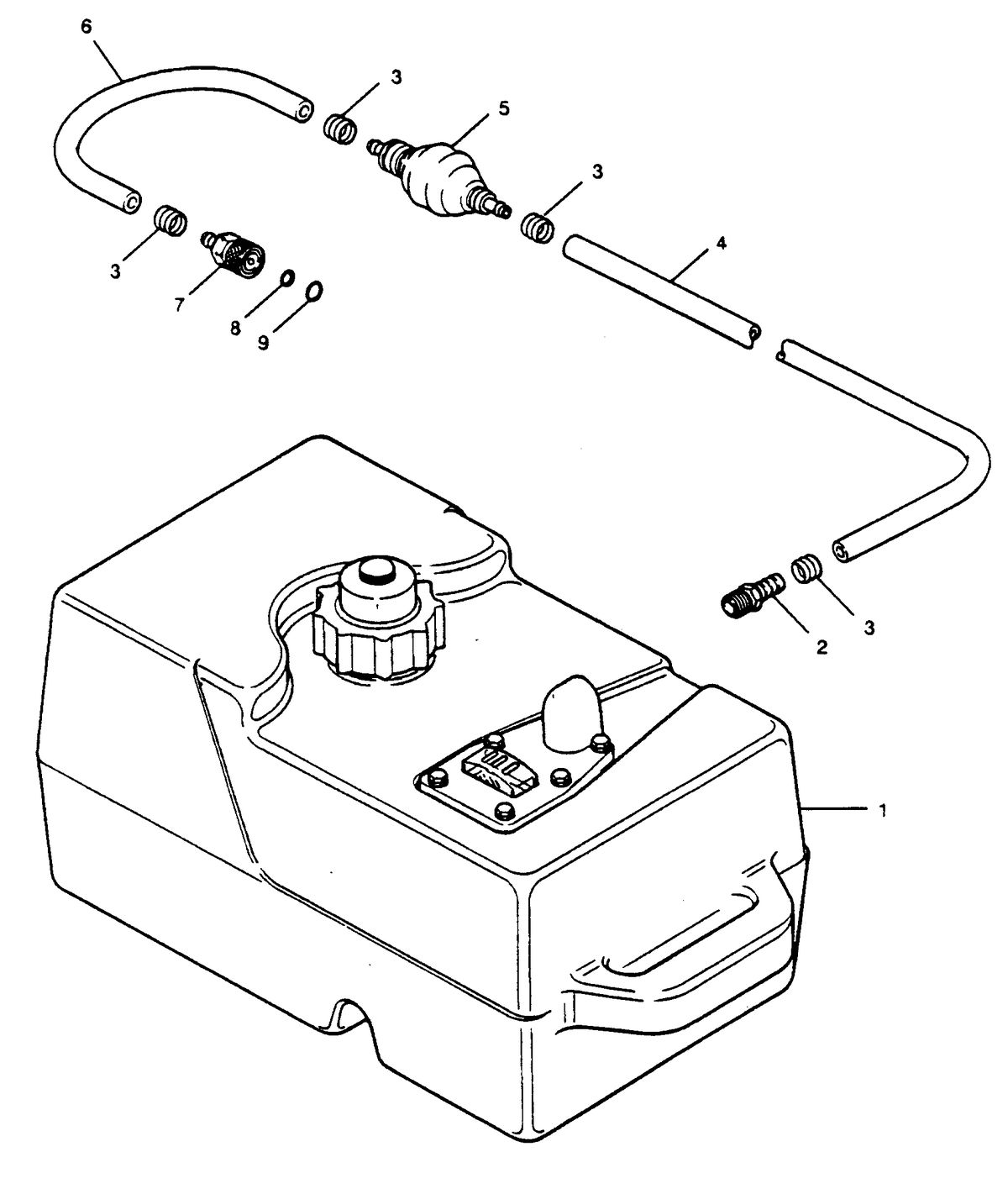 SEARS SEARS 5 H.P. FUEL TANK & LINE