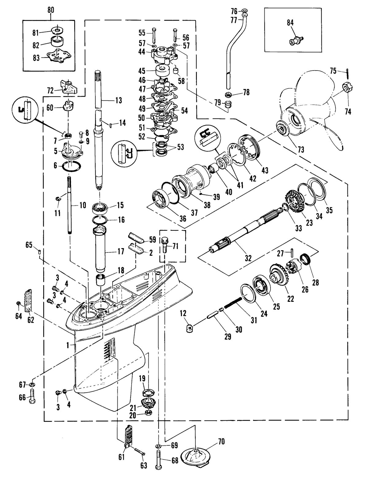 MARINER MARINER 60 GEARHOUSING ASS'Y
