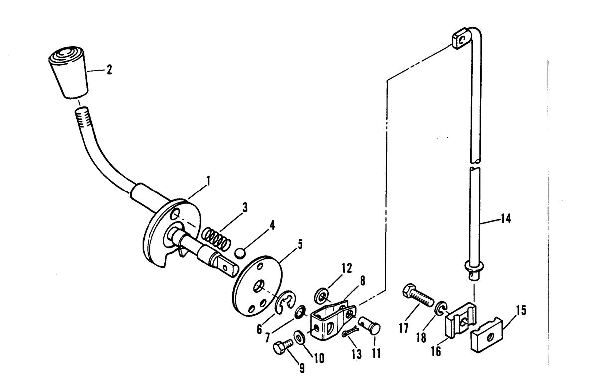 MARINER 3.5 H.P. GEAR SHIFT
