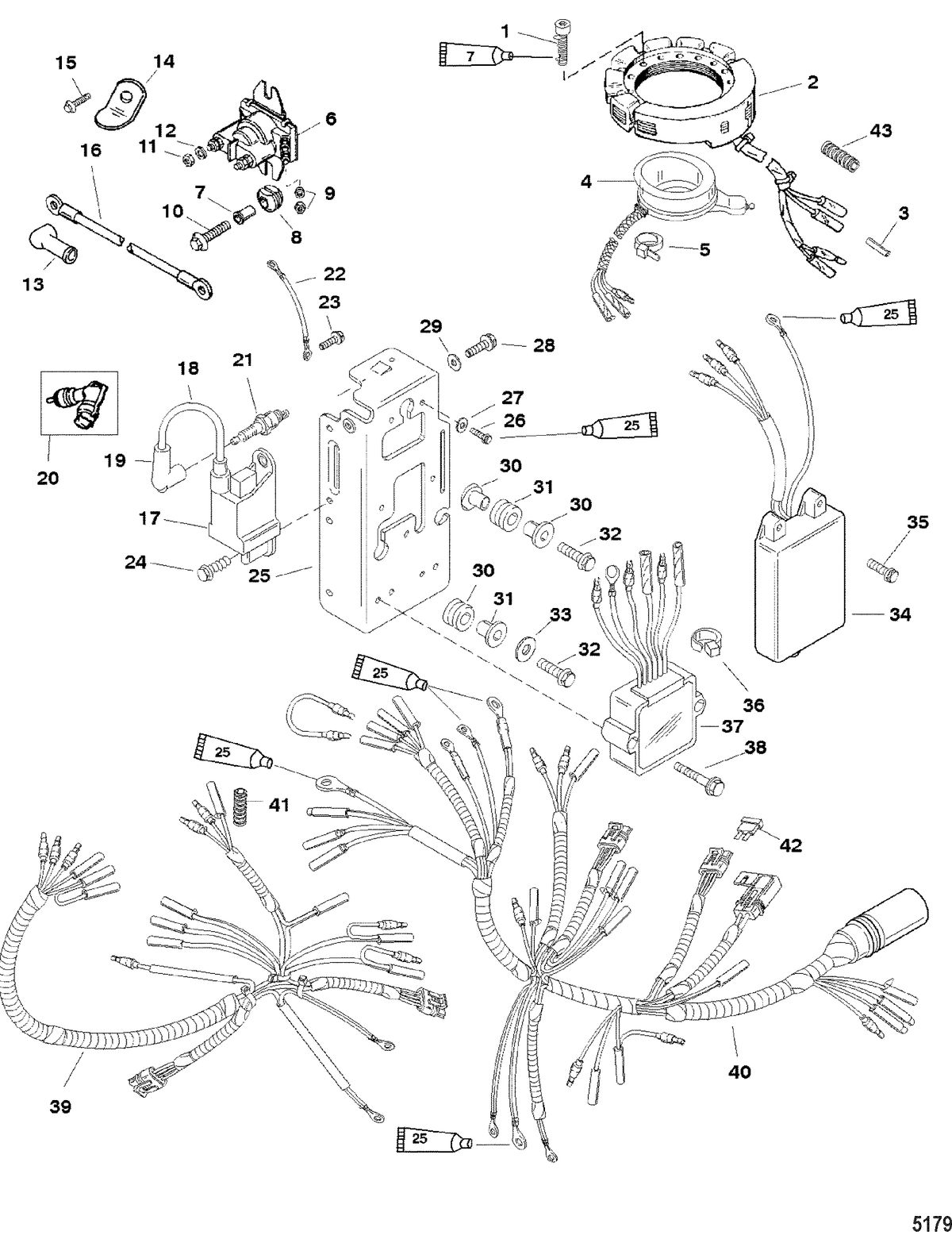 MERCURY/MARINER 30/40 (2 CYLINDER) 2-STROKE Electrical Components