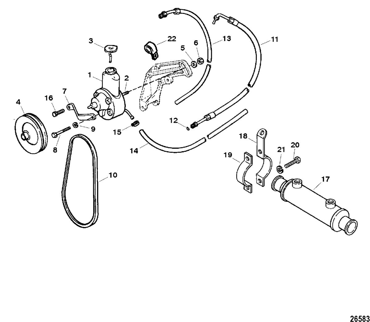 RACE STERNDRIVE 600 SC BOBTAIL Power Steering Components