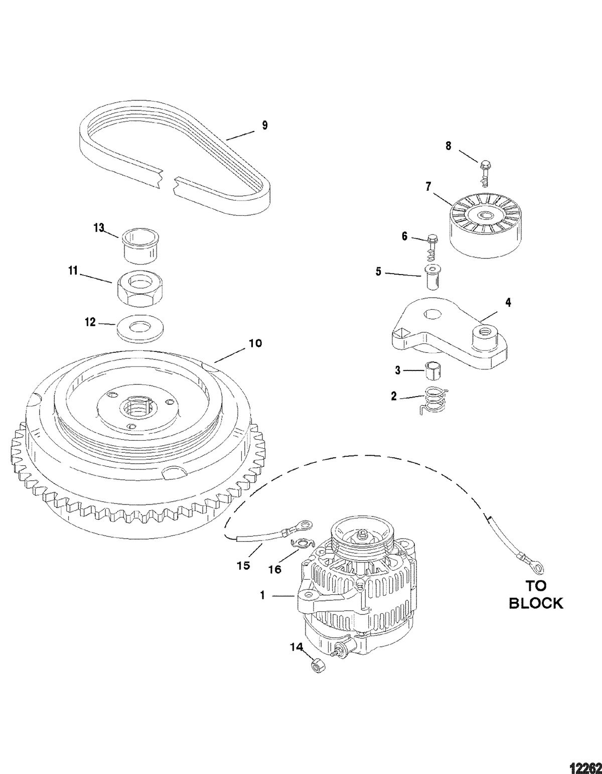 MERCURY/MARINER 200/225 (3.0L DFI) Flywheel/Alternator
