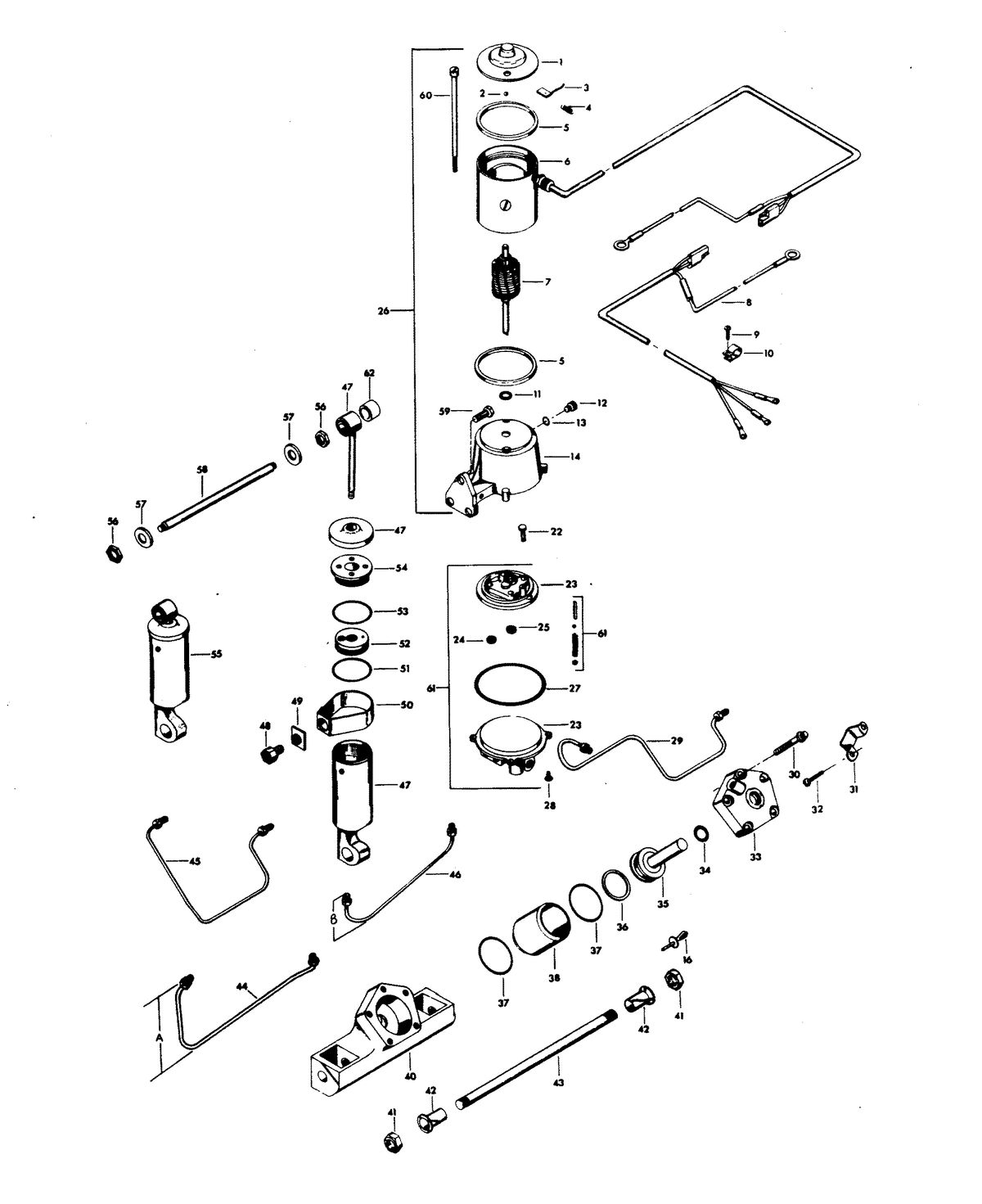 CHRYSLER 85 H.P. POWER TRIM UNIT